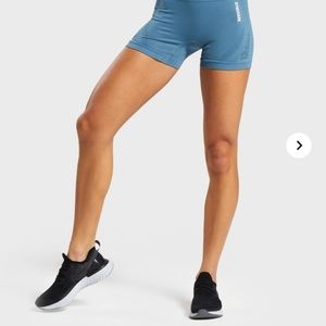 Gymshark Energy+ Seamless Shorts Blue Stone Large
